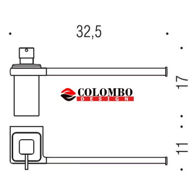 Полотенцедержатель с дозатором COLOMBO DESIGN LULU B6274.GOLD настенный
