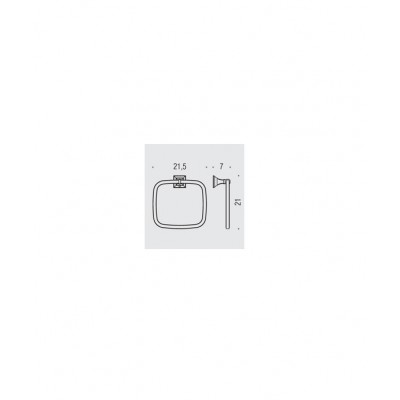 Полотенцедержатель COLOMBO DESIGN PORTOFINO B3231 кольцо