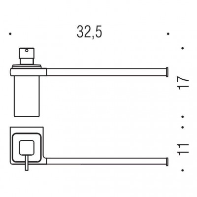 Полотенцедержатель с дозатором COLOMBO DESIGN LULU B6274.GOLD настенный