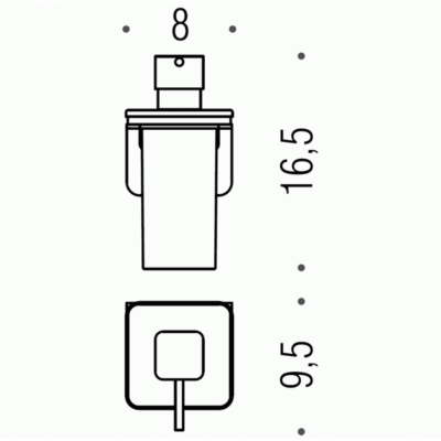 COLOMBO DESIGN Over B9328 Дозатор для жидкого мыла настенный