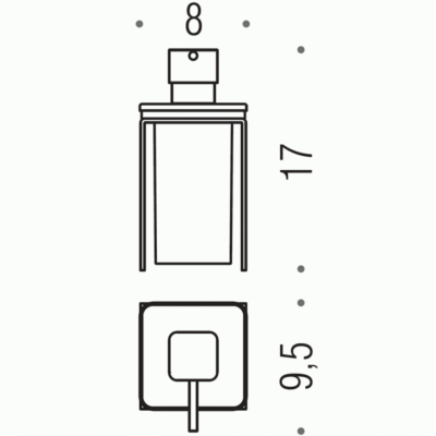 Дозатор для жидкого мыла COLOMBO DESIGN Over B9329 настольный