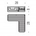 Полочка корзинка COLOMBO DESIGN ANGOLARI B9615 угловая одинарная