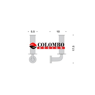 Держатель запасного рулона бумаги COLOMBO DESIGN BASIC B2790 настенный