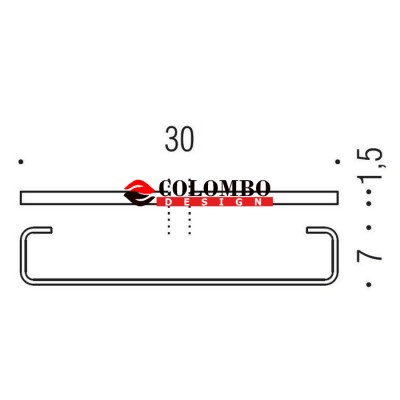 Полотенцедержатель COLOMBO DESIGN TIME W4209 широкий