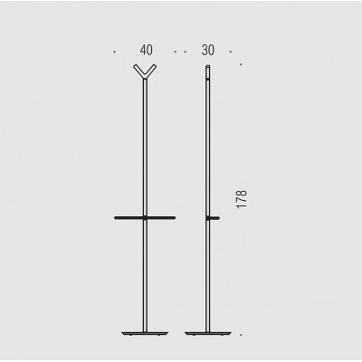 Стойка COLOMBO DESIGN PLANETS B9804 с полотенцедержателем и крючком двойным