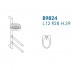 Стойка COLOMBO DESIGN PLANETS B9824 настенная с полотенцедержателем с мыльницей
