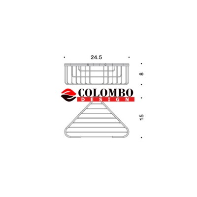 Полочка корзинка COLOMBO DESIGN BASIC B2733 угловая
