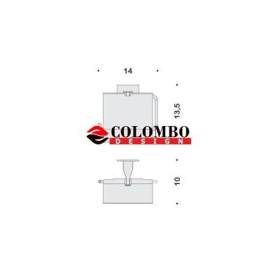 Держатель туалетной бумаги COLOMBO DESIGN FOREVER B2991 с крышкой