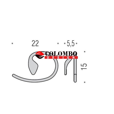 Полотенцедержатель COLOMBO DESIGN KHALA B1831 кольцо