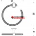 Полотенцедержатель COLOMBO DESIGN HERMITAGE B3331.OA кольцо