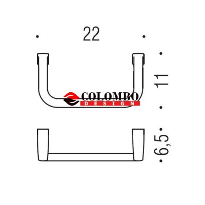 Полотенцедержатель COLOMBO DESIGN LULU B6231.GOLD кольцо