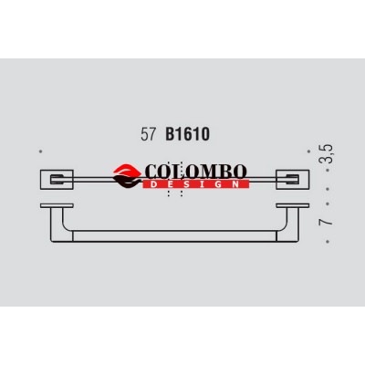 Полотенцедержатель COLOMBO DESIGN LOOK B1611.BM широкий