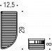 Полочка корзинка COLOMBO DESIGN ANGOLARI B9608 одинарная