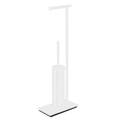 Стойка COLOMBO DESIGN SQUARE B9907.BM напольная с держателем туалетной бумаги и ершиком