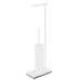 Стойка COLOMBO DESIGN SQUARE B9907.BM напольная с держателем туалетной бумаги и ершиком