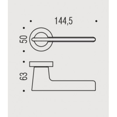 Дверная ручка Colombo Alato JP11RSB графит