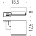 Держатель туалетной бумаги COLOMBO DESIGN LOOK B1691.BM с крышкой