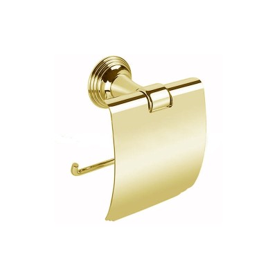 Держатель туалетной бумаги COLOMBO DESIGN HERMITAGE B3391.GOLD с крышкой