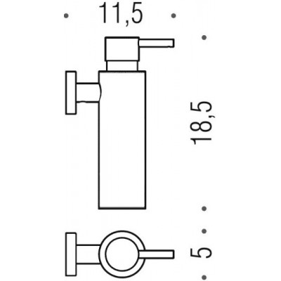 Дозатор COLOMBO DESIGN PLUS W4981.BM настенный